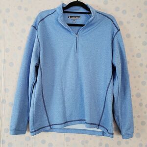 Pebble beach performance fleece blue